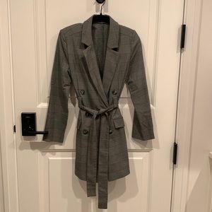 ZARA plaid blazer dress
